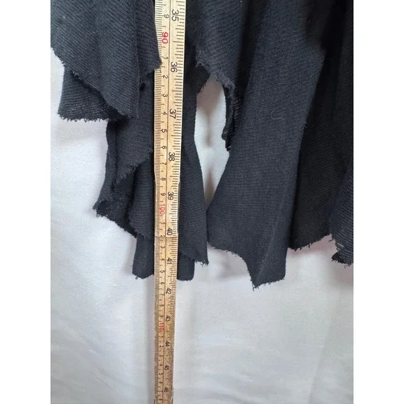 Free People Sing out loud Dress sz L Black Asymmetrical whimsigoth boho - Picture 6 of 9